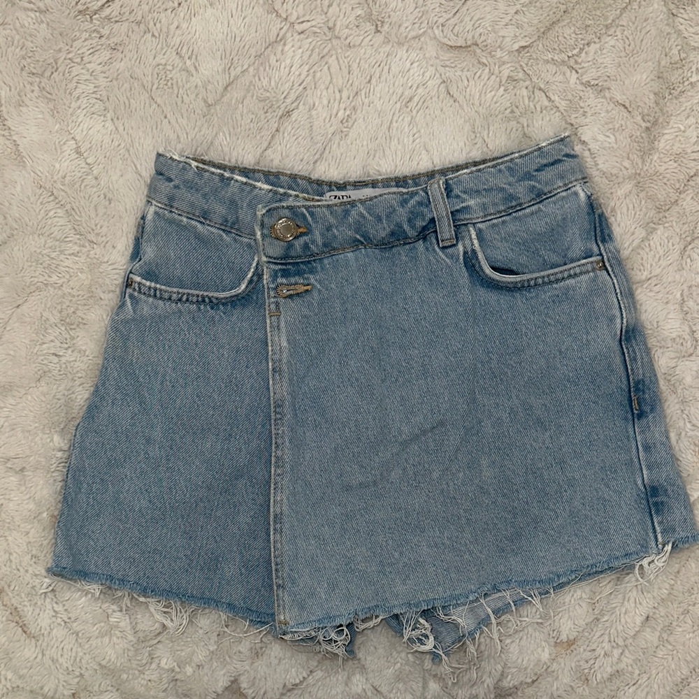 Denim Mini Skort